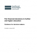 Fair financial decisions in further and higher education: Guidance for decision-makers